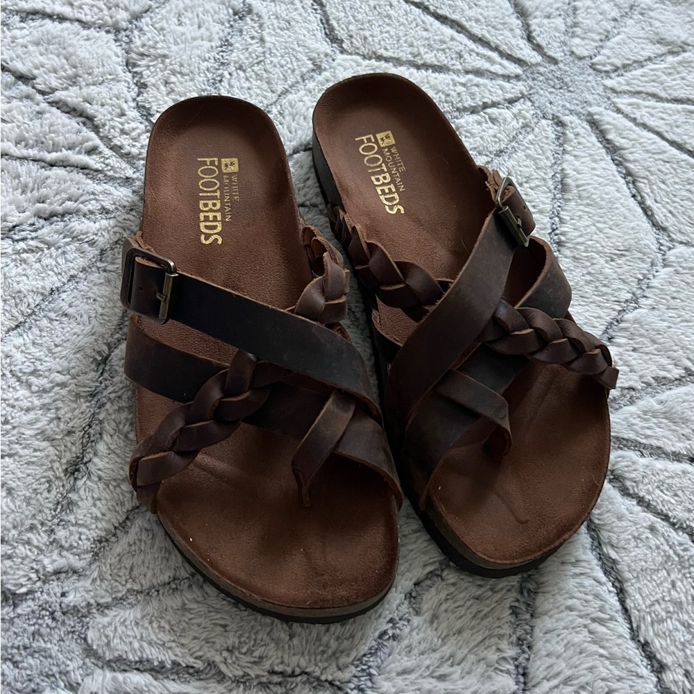 WHITE MOUNTAIN Women's Harrington Signature Comfort Molded Braided Strap